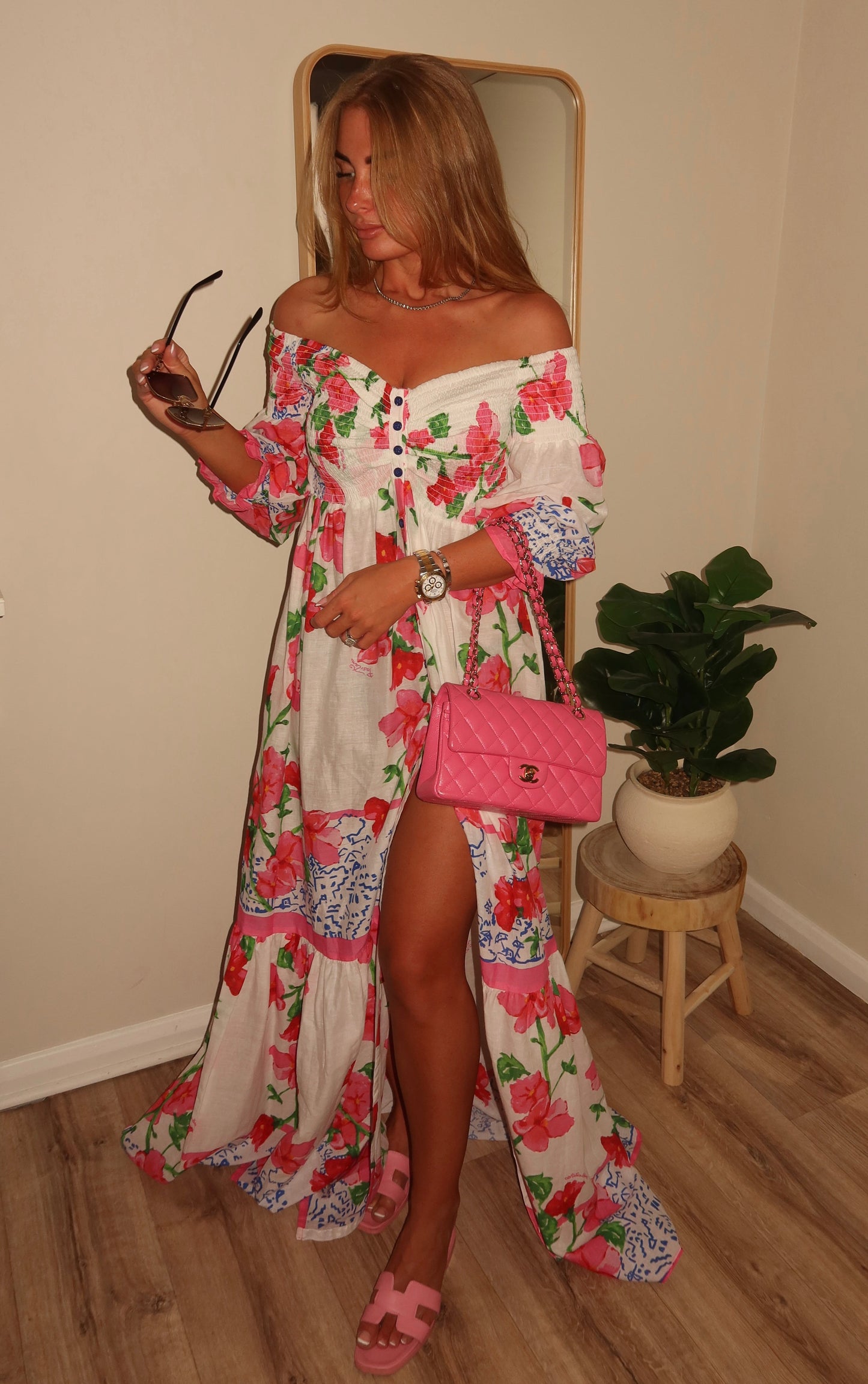 Ocean rose maxi dress